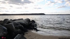 Mayhem Melodie angry handjob on a private beach with exploding cumshot - SD - 9:38 video - from Clips4sale