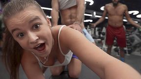 Slutty Gym Rat Teen Busted by Her Boyfriend While Sneaking a Fuck Session! - HD - 10:46 video - from Jizzberry