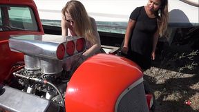 Orange Truck Seat Belts and Pedal Pumping - SD - 9:57 video - from XVideosRed