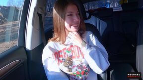Real Russian Teenager Hitchhiker Girl Agreed to Make DeepThroat Blowjob Stranger for Cash and Swallowed Cum - MihaNika69 and Michael Frost - HD - 13:47 video - from XVideos