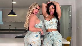 Threesome. Explosive Cumshot In The Mouth At A Sleepover Party - HD - 0:32 video - from XVideos