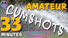 Wifebucket presents 33 minutes of the hottest homemade REAL cumshots - 4K - 33:16 video - from xHamster