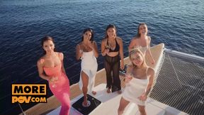 Awesome Bachelorette Foursome with Alexa Flexy, Lia Lin and May Thai - 4K - 8:12 video - featuring Alexa Flexy - from xHamster