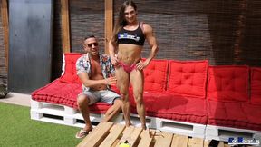 Argentine Muscle MILF Karyn Bayres gets a big cock BJ - 13:11 video - featuring Karyn Bayres - from B1gTits