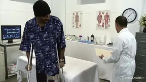 Black guy gets better treatment from a female doctor's fucking - SD - 27:33 video - from ExtremeWhores