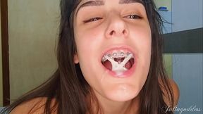 Braces and Blowjob Fantasy - Sucking You with My Elastics On - HD - 10:30 video - from xnxxGold