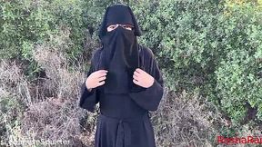Lebanese Bitch Fingers Her Cunt in the Woods and Gushes Like a Fucking Fountain - HD - 4:41 video - from Jizzberry