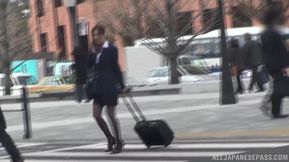 Yuna Shiina Seduces the Sky – Young 18+ Stewardess' Steamy Solo Flight Fantasy - HD - 7:00 video - featuring Yuna Shiina - from JAVMix