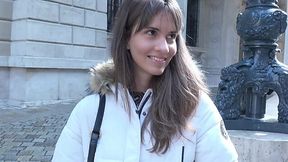 Quick casting in the middle of the street and long intense fucking with a german teen - HD - 14:56 video - from XGroovy