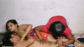 Hot Amateur Shares Her Boyfriend Hard Cock With Big Boobs - HD - 30:00 video - from IndianThreesome