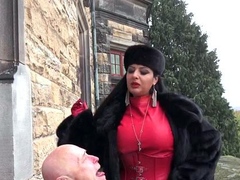Ezada Sinn – Human ashtray on the freezing balcony - 11:15 video - featuring Ezada Sinn - from VipTube