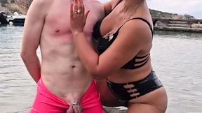 Matriarch Ezada Sinn - ruined orgasms for My human object on the beach - 7:53 video - featuring Ezada Sinn - from Clips4sale