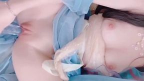 Asian girl plays with her pussy in the morning - HD - 6:05 video - from AnySex