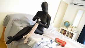ZENTAI SECRETARY HOGTIED WITH HEMPROPES - SD - 15:14 video - from Clips4sale