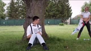 Skinny mature lady handling his dick all too well - SD - 11:21 video - from ZBPorn