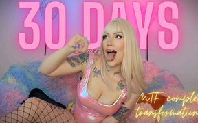 30 Days Mtf Complete Transformation - Slut Training - Crossdressing - Bimbofication - Femdom POV - HD - 10:01 video - from FapHouse