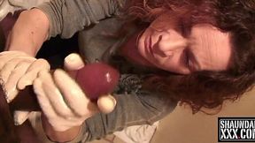 Saucy MILF Gives Quarantine Hand Job to BBC Stud in Bathroom - HD - 8:59 video - from XXXShake