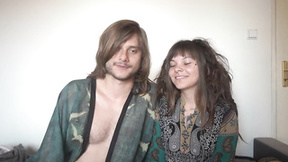 ”Unshaved hippie babe & her BF” - HD - 6:48 video - from Trashreality