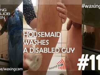 #114 Housemaid Washes a Disabled Stud - HD - 0:34 video - from Lesbian8