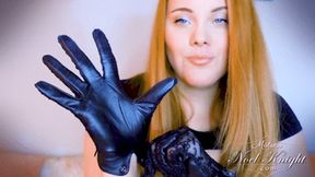 Lace And Leather Glove Goodbye! - SD - 8:32 video - from Clips4sale