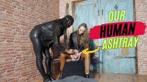 FemDom Duo's Human Ashtray: Cigarette Torment and Humiliation - HD - 8:10 video - from Clips4sale