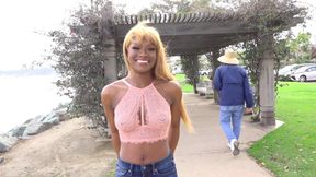 Evi Rei is an 18 year old ebony hottie that craves white cock - 36:03 video - from Bang