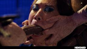 ”Real Life Hentai - Kitana gets jizzed by 2 DEMONS after a huge ninja fight” - HD - 17:17 video - from LesbianBliss