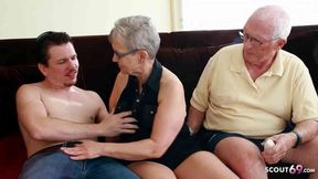 Old Granny Wife and husband at First FFM Threesome Sex with Big Dick Boy - HD - 24:49 video - from xHamster