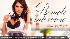 Remote interview - VR - 26:13 video - featuring Ava Koxxx - from POVR
