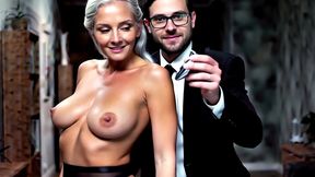 ai generated - the milf loves to have her tits spanked and her nipples pulled, and also her butt plug - 6:01 video - from PornBox