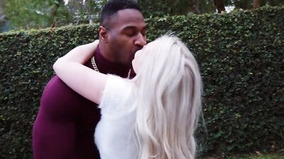 Classy blonde hottie takes a huge black cock in her pink pussy - HD - 12:28 video - from Interracial