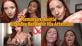 Mommy VS Auntie: birthday battle - HD - 26:04 video - from Clips4sale