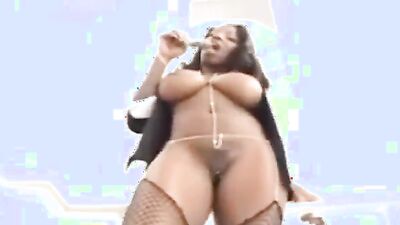 Busty ebony MILF rides a big white dick and makes it cum twice - HD - 24:47 video - from Interracial