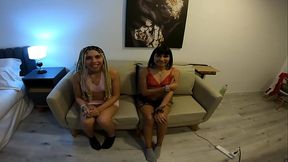 mi primer trio con dos jovenes argentinas en la fiesta de halloween - HD - 10:34 video - from XVideos