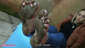 Dirty Feet and FlipFlops (Muddy) POV by Princess Hannah # 1080HD - Girls Fetish Br - SD - 12:38 video - from Clips4sale