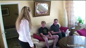 German Mother Fucks Step-Step Son and his School Friend - HD - 10:49 video - from xHamster