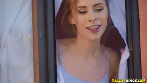 Blonde ice cream girl Anya Olsen gets stuffed in her truck - HD - 8:00 video - from Xozilla