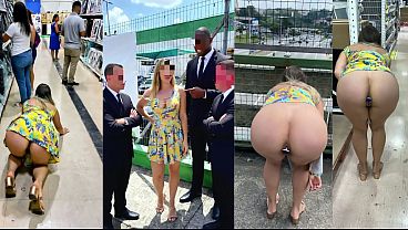 Married exhibitionist gets caught by security at Leroy Merlin - 10:56 video - from W1mp