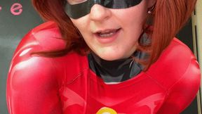 Cum Denial for the Weak: Mrs Incredible's Superheroic Tease - SD - 10:19 video - from Clips4sale