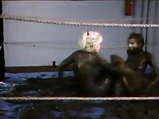 Misty Rain and chick mud wrestling - SD - 14:11 video - from Lesbian8