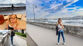 WETTING her Jeans on the streets of Budapest and getting Golden shower - 4K - 12:44 video - from Clips4sale