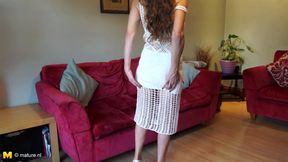 Skinny Mature Woman Josie Posie Loves to Finger Her Hairy Pussy on Camera - HD - 6:12 video - from xHamster