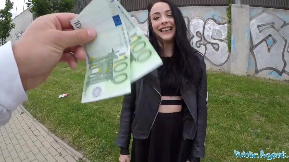 Public quickie for money with hot teen goth girl Alessa Savage - 14:03 video - featuring Alessa Savage - from Fapality