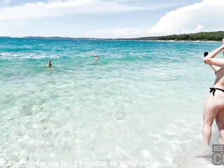 spending vacation on topless beach and miss pussycat lesbo fucking rebeka ruby intimate pont of time - HD - 17:19 video - from FreePorn8