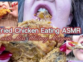 Miss Whitney Morgan: Fried Chicken Eating Asmr - HD - 8:12 video - from Lesbian8
