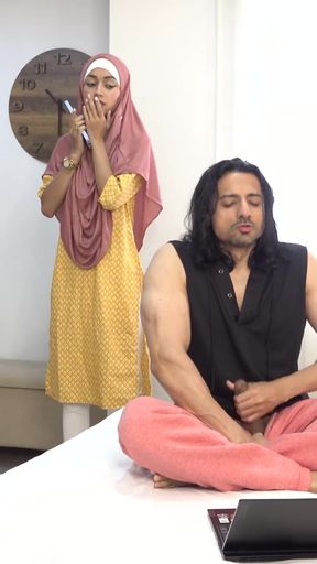 Emotional moment from "Teen Hijabi Muslim step Sis CUM Drenched after Hard Fuck by Niks Indian" - HD - 0:30 video - featuring Niks Indian - from xHamster