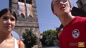 Kinky teen begs BF for a ride and sucks him dry - HD - 7:34 video - from Hog.tv