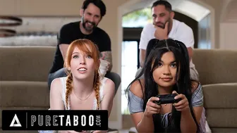 DILF Stepdads Unleash Lust on Petite Stepdaughters Madi and Summer - HD - 15:56 video - from Fucker