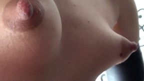 Chick with puffy nipples tries to satisfy cunt with sex toy - 7:30 video - from AnySex