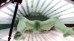 ”Amazing Sexy Teen in Solarium” - HD - 8:32 video - from LesbianBliss